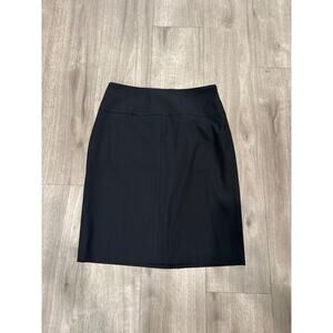 Banana Republic Classic Pencil Skirt 96% Virgin Wool Black Women's Size 10